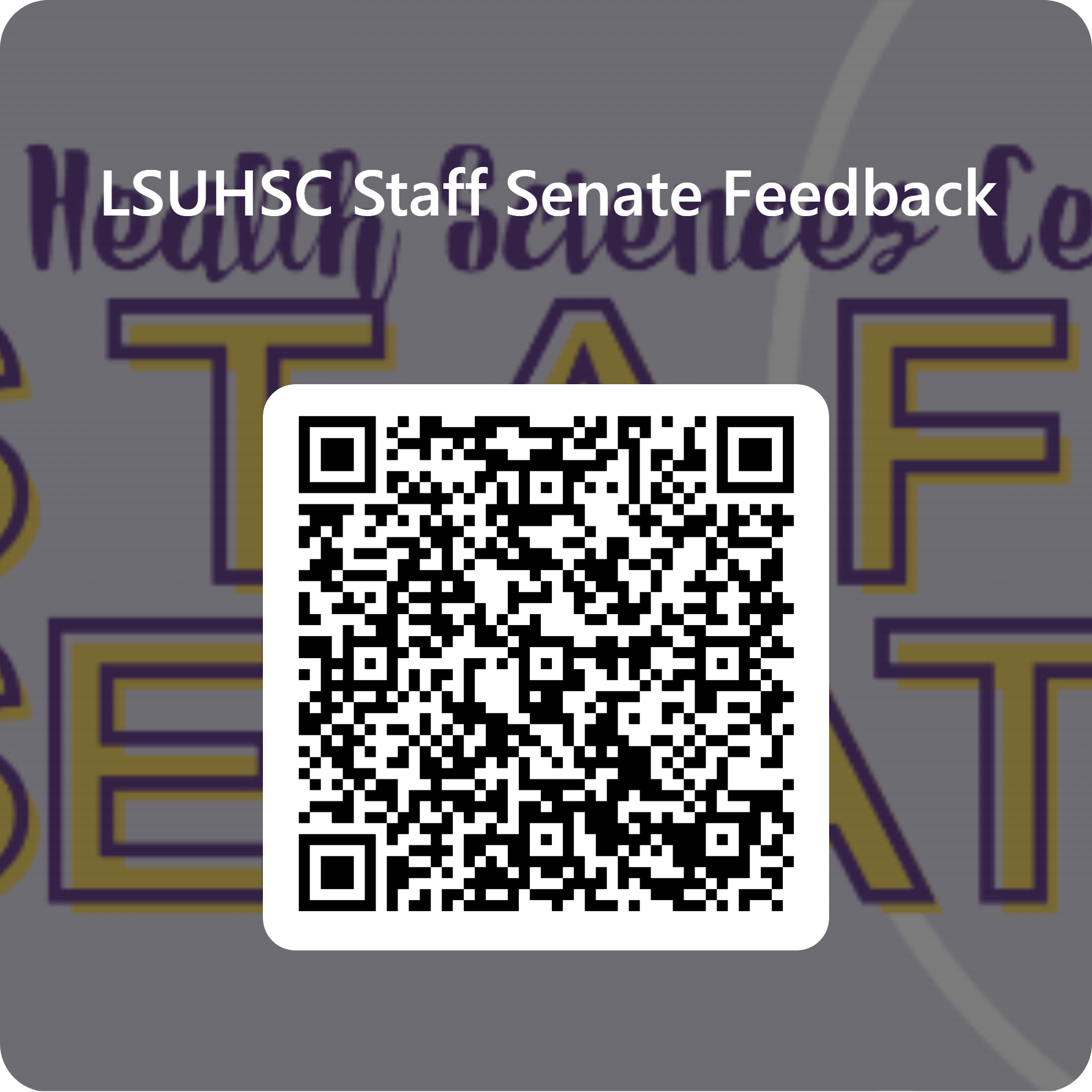 QR code for feedback